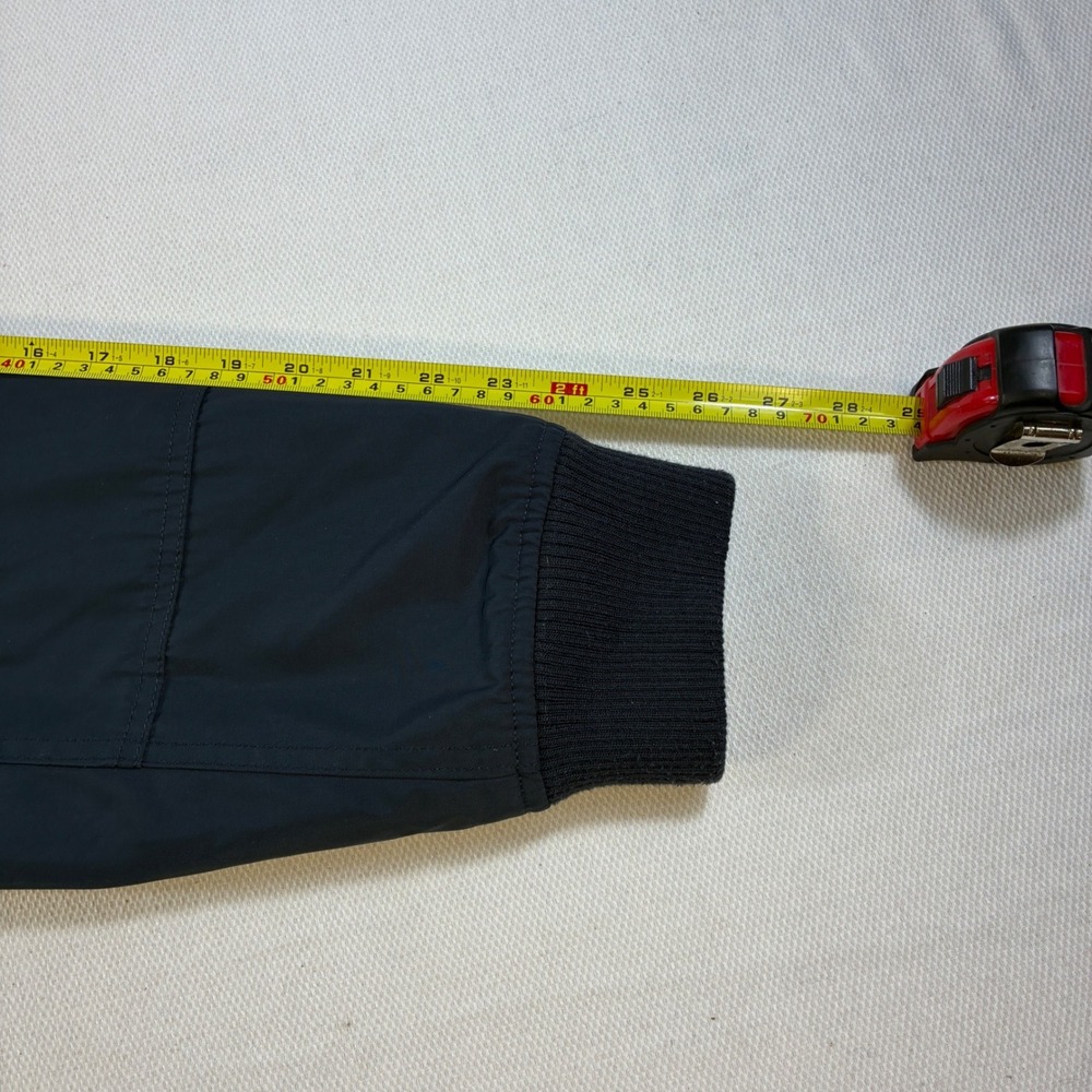 Tommy Hilfiger Jacket Mens XL Navy Blue Hooded Bomber Puffer Full Zip Heavy Coat - Picture 9 of 13